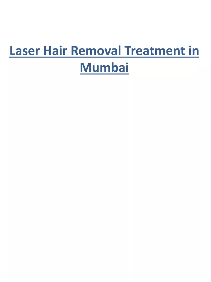 laser hair removal treatment in mumbai