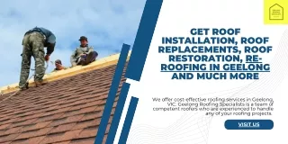 Get Roof installation Services in Geelong.