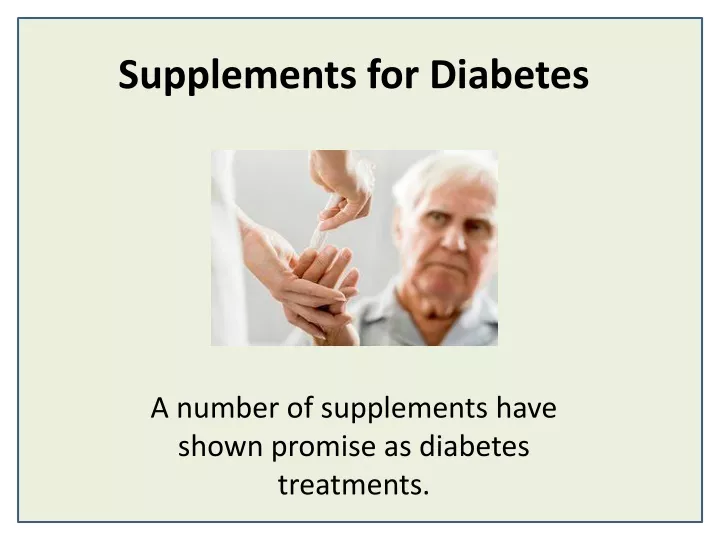 supplements for diabetes