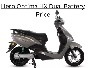 Hero Optima HX Dual Battery Price