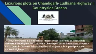 Countryside Greens plots for sale