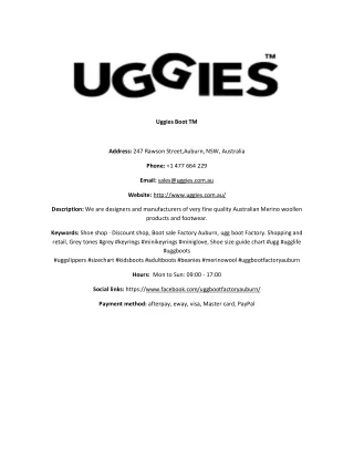ug g i e s b oo t tm