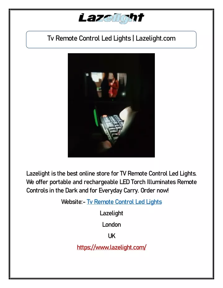 tv remote control led lights lazelight com