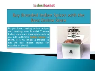 Buy Branded Indian Spices with the Best Online Store