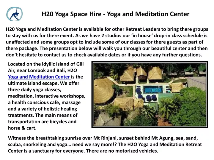 h20 yoga space hire yoga and meditation center