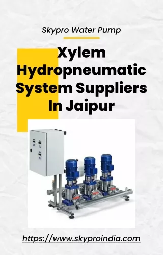 6. Xylem Hydropneumatic System Suppliers In Jaipur
