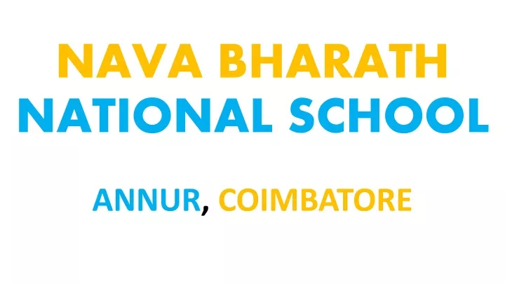 nava bharath national school