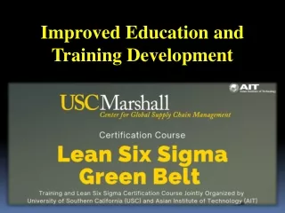 improved education and training development