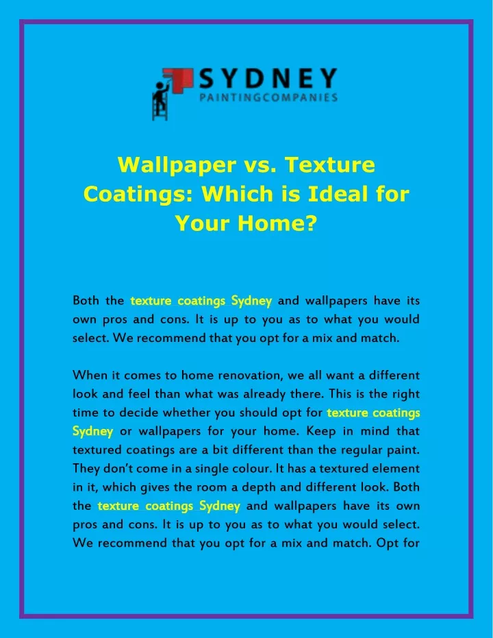 wallpaper vs texture coatings which is ideal