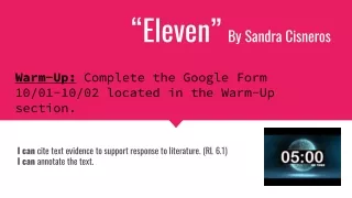 eleven by sandra cisneros