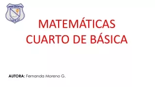 matem ticas cuarto de b sica