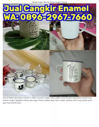 O8ᑫᏮ·ᒿᑫᏮ7·7ᏮᏮO (WA) Distributor Mug Enamel Grosir Gelas Enamel