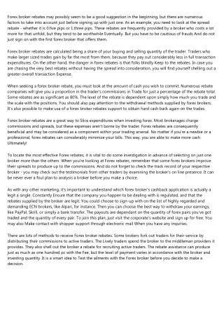 A Productive Rant About rebate forex4you