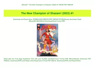 [Ebook]^^ The New Champion of Shazam! (2022) #1 READ PDF EBOOK