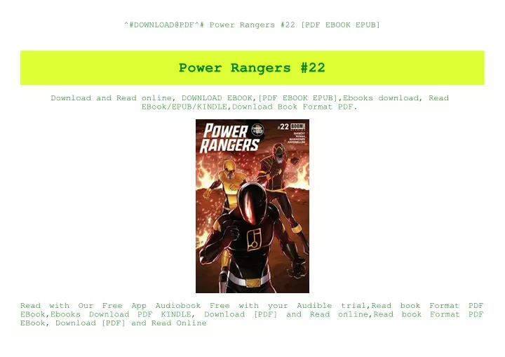 download@pdf power rangers 22 pdf ebook epub