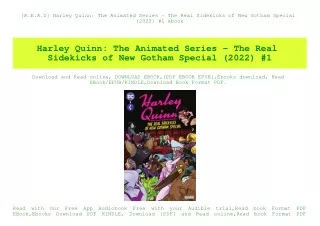 [R.E.A.D] Harley Quinn The Animated Series - The Real Sidekicks of New Gotham Special (2022) #1 ebook