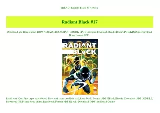 [READ] Radiant Black #17 ebook