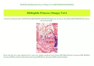 [DOWNLOAD] Bibliophile Princess (Manga) Vol 6 [PDF EBOOK EPUB KINDLE]