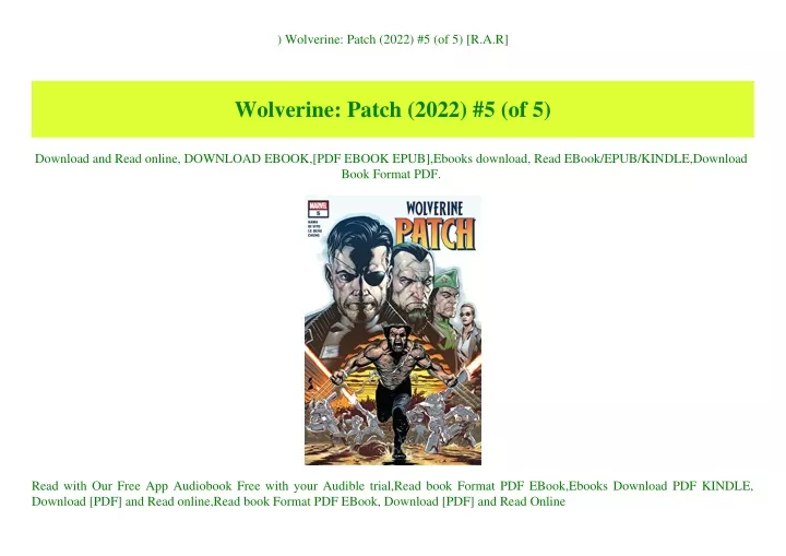 wolverine patch 2022 5 of 5 r a r