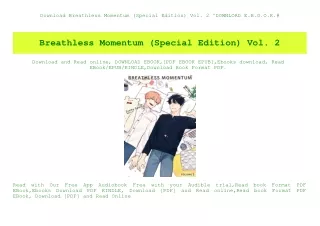 Download Breathless Momentum (Special Edition) Vol. 2 ^DOWNLOAD E.B.O.O.K.#
