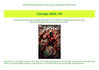 [PDF] DOWNLOAD READ Carnage (2022-) #5 [KINDLE EBOOK EPUB]