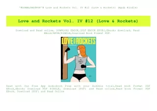 ^#DOWNLOAD@PDF^# Love and Rockets Vol. IV #12 (Love & Rockets) (Epub Kindle)