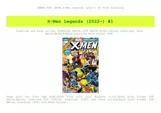 [READ PDF] EPUB X-Men Legends (2022-) #1 Free Download