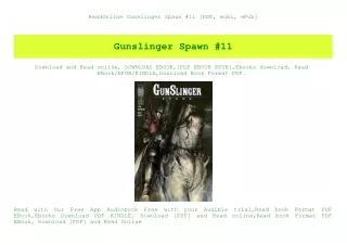 ReadOnline Gunslinger Spawn #11 [PDF  mobi  ePub]