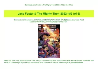 Download Jane Foster & The Mighty Thor (2022-) #3 (of 5) pdf free