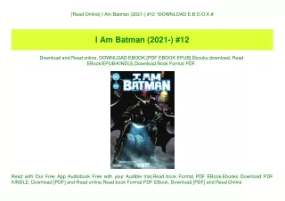 {Read Online} I Am Batman (2021-) #12 ^DOWNLOAD E.B.O.O.K.#