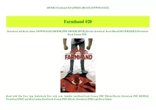 [BOOK] Farmhand #20 [[FREE] [READ] [DOWNLOAD]]