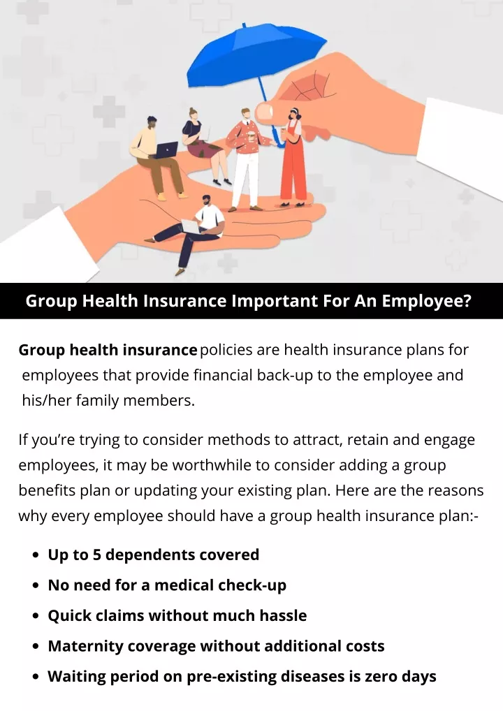 group health insurance important for an employee