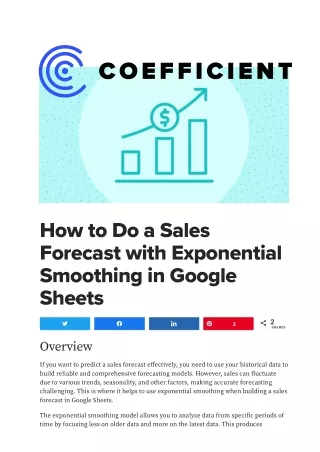 Google Sheets Pivot Tables