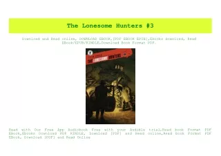 PDF) The Lonesome Hunters #3 PDF eBook