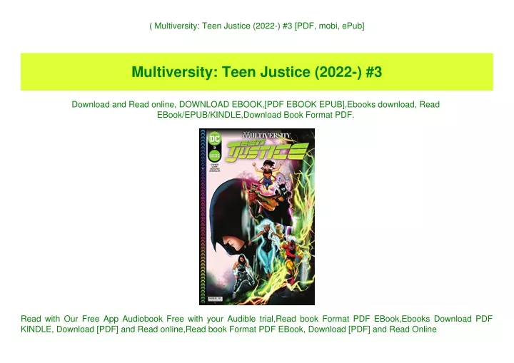 multiversity teen justice 2022 3 pdf mobi epub