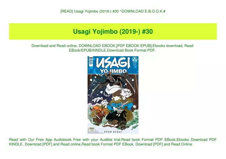 read usagi yojimbo 2019 30 download e b o o k