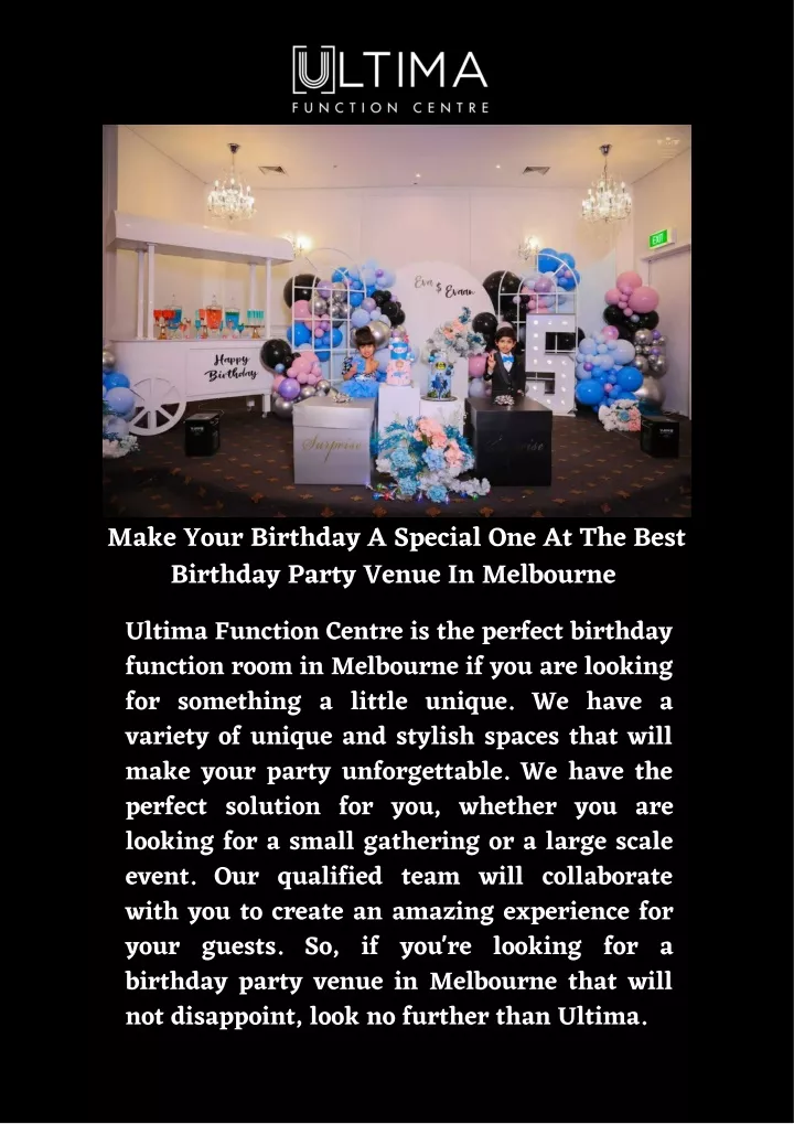 make your birthday a special one at the best