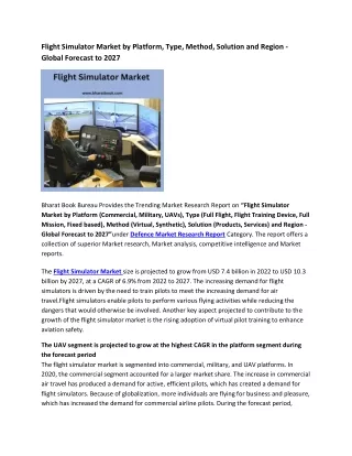 flight simulator market by platform type method