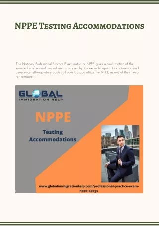 NPPE Testing Accommodations
