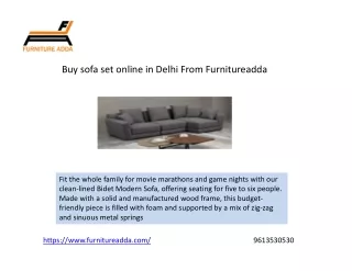 Buy sofa set online in Delhi From Furnitureadda