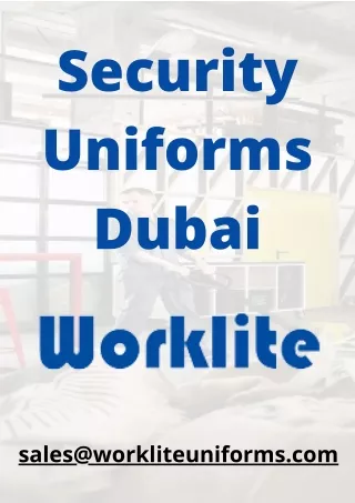 Security Uniforms Dubai