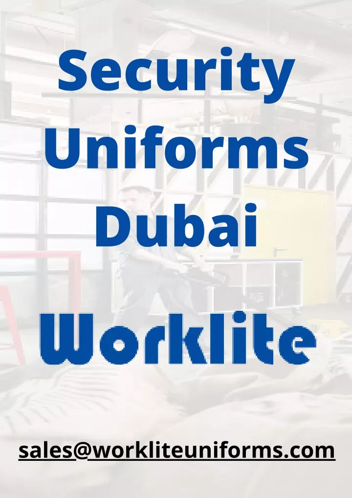 security uniforms dubai