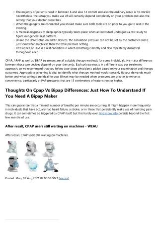 The Difference Between Coronavirus Ventilators, Cpap And Bipap Equipments And Th
