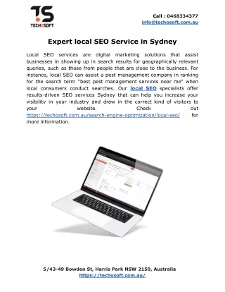 Expert local SEO Service in Sydney