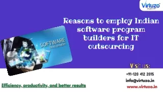 Reasons to employ Indian software program builders for IT outsourcing