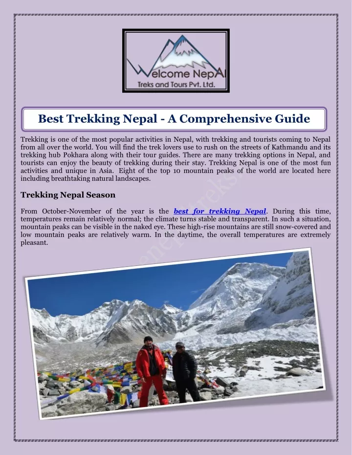 best trekking nepal a comprehensive guide