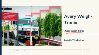 Portable Weighbridge provided by Avery India