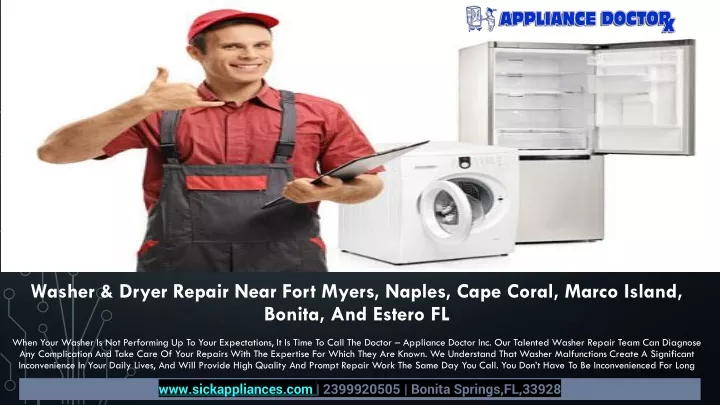 washer dryer repair near fort myers naples cape