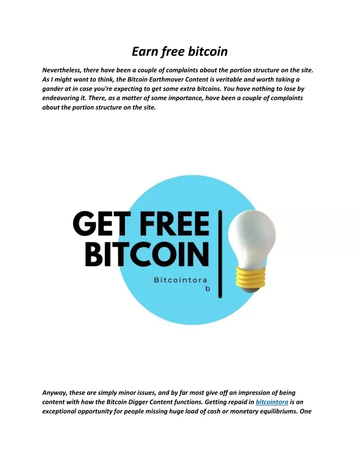 earn free bitcoin