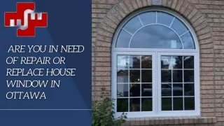 Replace House Window in Ottawa